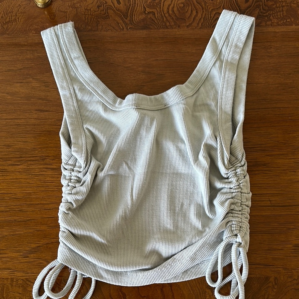 Forever 21 Mint Green Ribbed Tank with Adjustable Sides - Picture 5 of 5